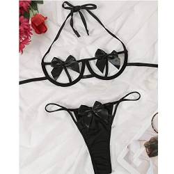 RMBLYfeiye Damen Einteilige Dessous Sexy Offener Schritt Lack Leder FüR Sex Erotische UnterwäSche Set Babydoll Latex Sissy Obsessive Body Provocative Nachtwäsche Pyjama mit Schritt-Reißverschluss von RMBLYfeiye