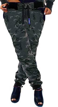 RMK Damen Jogginghose Trainingshose Sporthose H.02H.02 (as3, Numeric, Numeric_38, Regular, Regular, Camouflage-Dunkel) von RMK