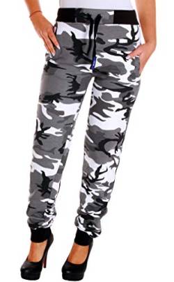 RMK Damen Jogginghose Trainingshose Sporthose H.02H.02 (as3, Numeric, Numeric_42, Regular, Regular, Camouflage-Hell) von RMK