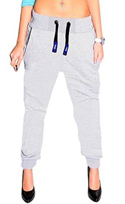 RMK Damen Jogginghose Trainingshose Sporthose H.02H.02 (as3, Numeric, Numeric_54, Regular, Regular, Grau) von RMK