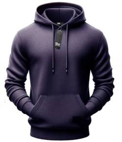 RMK Herren Basic Kapuzenpullover Sweatjacke Pullover Uni Locker Weit Hoodie mit Kapuze Sweatshirt P.01 (as3, Alpha, xx_l, Regular, Regular, Anthrazit) von RMK