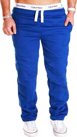 RMK Herren Hose Jogginghose Trainingshose Fitnesshose Sweatpants (H01) (L), Blau von RMK