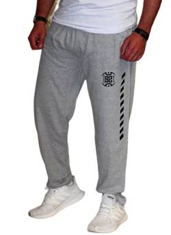 RMK Herren Hose Jogginghose Trainingshose Sporthose Fitnesshose Sweatpants (XL, Grau H.114) von RMK