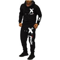 RMK Jogginganzug Herren Trainingsanzug Sportanzug Streetwear Fitness Hoodie mit Kapuze von RMK