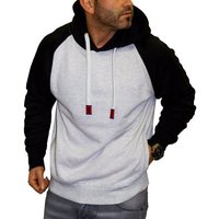 RMK Kapuzenpullover Herren Hoodie Langarmshirt Kapuze Basic Longsleeve Taschen von RMK