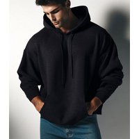 RMK Kapuzenpullover Herren Hoodie Oversize Langarm Longshirt Butterfly Schmetterling mit Kapuze von RMK