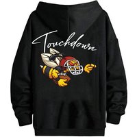 RMK Kapuzenpullover Herren Hoodie Pullover mit Kapuze American Football Touchdown von RMK