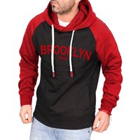 RMK Kapuzenpullover Herren Hoodie mit Kapuze und Aufdruck Brooklyn von RMK