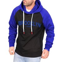 RMK Kapuzenpullover Herren Hoodie mit Kapuze und Aufdruck Brooklyn von RMK