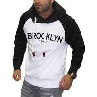 RMK Kapuzenpullover Herren Hoodie mit Kapuze und Aufdruck Brooklyn von RMK