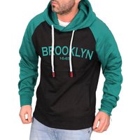 RMK Kapuzenpullover Herren Hoodie mit Kapuze und Aufdruck Brooklyn von RMK