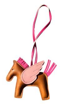 RNF ENT Fliegendes Pferd Schlüsselanhänger, süße Babyparty oder Geburtstagsgeschenk für Mädchen und Jungen, Weinrot, Small von RNF ENT