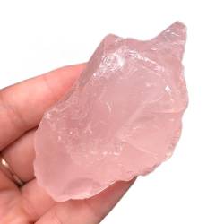 Natürliche Kristallraue Heimdekoration, natürlicher rosafarbener Rosenquarz-Kristallstein, Felssplitter, LuckyNatursteine ​​und Mineralien, Dekorationssteine ​​PEIQIYIN ZoCzkgzd ( Size : 30-50g ) von RNUMLIGH