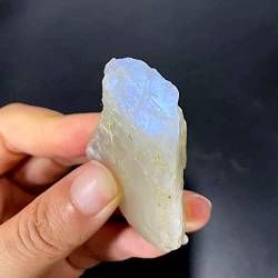 QINTINYIN 1 STÜCK Natürlicher Mondstein Blaue Lichtsteine ​​Kristall Rockstone Probe Raues Dekor Sammeln Schöner Natürlicher Kristallstein QINTINYIN Kristalle und Steine ( Color : Blue Moonstone , Siz von RNUMLIGH