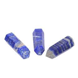 RNUMLIGH 1PC Natürliche Lapis Lazuli Hexagon Kristalle Steine ​​Zimmer Dekor Ästhetische Energesis Zauberstab Office Home Dekoration DIY Geschenk Kristalle und Steine (Size : 40-50mm) von RNUMLIGH