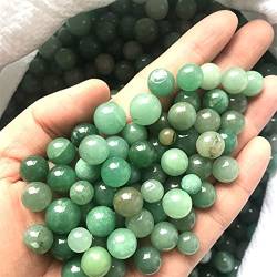 RNUMLIGH Dekorativer Kristall, 50 g, natürliche runde grüne Urinsteine, natürliche Kristallsteine ​​und Kristalle, Heimdekorationskristall Kristalle und Steine (Size : 8-15mm) von RNUMLIGH