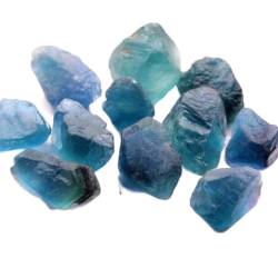 RNUMLIGH Kristalle und Steine ​​Natürlicher blauer Fluorit Quarz Rohkristall Edelsteine ​​und Kristalle Rohexemplar Ornamente Dekor Geschenk PEIQIYIN ZoCzkgzd (Color : Blue Fluorite, Size : 100g) von RNUMLIGH