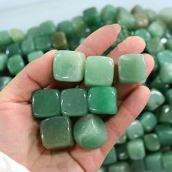 RNUMLIGH Natürliche grüne Jade-Trommelsteine, Kristalle, rohe Edelsteine, 100 g, PEIQIYIN ZoCzkgzd (Size : 50g) von RNUMLIGH