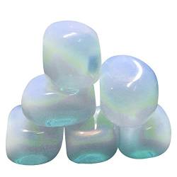 RNUMLIGH Natürlicher magischer Opal, Bonsai-Dekor, Kristall, DIY-Schmuck, Sammlerstücke, Kristall-Edelstein, natürlicher getrommelter polierter Edelstein ZoCzkgzd von RNUMLIGH