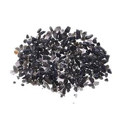 RNUMLIGH Natural Magic 50 g natürlicher schwarzer Turmalin-Kristall, polierter Kies for Aquarienpflanzen, Dekor ZoCzkgzd von RNUMLIGH