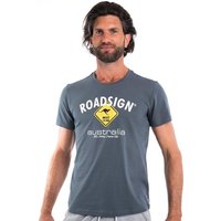 ROADSIGN australia T-Shirt Raute (1, 1-tlg) mit Logo-Aufdruck und Rundhalsausschnitt, 100 % Baumwolle von ROADSIGN australia