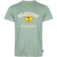 ROADSIGN australia T-Shirt Raute (1, 1-tlg) mit Logo-Aufdruck und Rundhalsausschnitt, 100 % Baumwolle von ROADSIGN australia