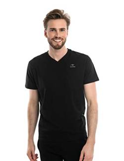 ROADSIGN Australia 2er Pack T-Shirt V-Neck schwarz schwarz M von ROADSIGN