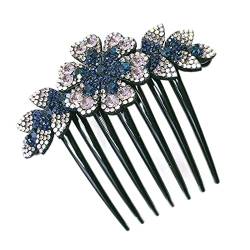 Vintage Blume Kristall Haarspangen Mode Haar Maker Bun Haar Kämme Kunststoff Glänzend Für Frauen E7J8 Zubehör Hochzeit Haarnadel Haar von ROBAUN