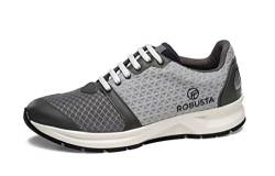 ROBUSTA Unisex Calzado seguridad EXERGY Grey S3+CI+HI+HRO+SRC 35/48, Gris, 45 EU Weit von ROBUSTA