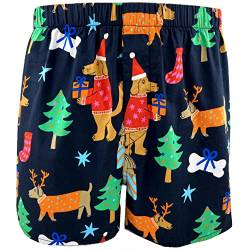 ROCK ATOLL Herren-Boxershorts, bunt, mit Tiermotiv, Baumwolle, Größe S-XXL, Weihnachtsmotiv, XX-Large von ROCK ATOLL