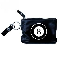 Münzbörse für Damen und Herren Mini Portemonnaie Kleingeld Münzbeutel Geldbörse Brieftasche Geldbeutel (8 Ball) von ROCK DADDY Estd 2000 ROCK HARD CLOTHING