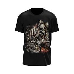 Wild Glow in The Dark Herren/Fraun T Shirt mit Gothik Biker Motiven (as3, Alpha, 4X_l, Regular, Regular, V6) von ROCK DADDY Estd 2000 ROCK HARD CLOTHING