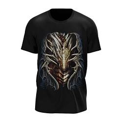 Wild Glow in The Dark Herren/Fraun T Shirt mit Mystic/Drache Motive (as3, Alpha, 3X_l, Regular, Regular, V1) von ROCK DADDY Estd 2000 ROCK HARD CLOTHING