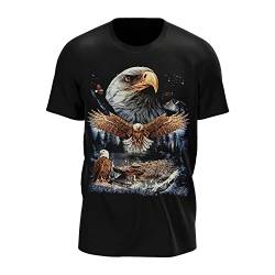 Wild Glowin The Dark Herren/Frauen T Shirt mit TierenMotiv (as3, Alpha, 3X_l, Regular, Regular, V3) von ROCK DADDY Estd 2000 ROCK HARD CLOTHING