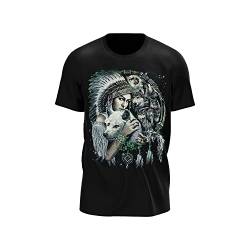 Wild Glowin The Dark Herren/Frauen T Shirt mit TierenMotiv (as3, Alpha, m, Regular, Regular, V16) von ROCK DADDY Estd 2000 ROCK HARD CLOTHING