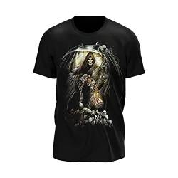 Wild Glowin The Dark Herren/Frauen T Shirt mit Totenköpfen Motiven (as3, Alpha, 4X_l, Regular, Regular, V15) von ROCK DADDY Estd 2000 ROCK HARD CLOTHING