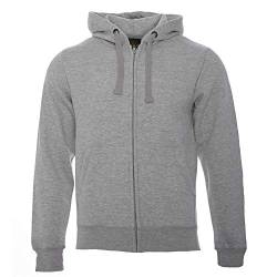 ROCK-IT Apparel® Herren Kapuzenjacke Zipper Hoodie Kapuzen Sweater Jacke Workerhoodie Pullover Hoody Größen XS-5XL - Farbe Heather Grau 5X-Large von ROCK-IT Apparel