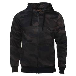 ROCK-IT Apparel® Kapuzenjacke Camouflage Herren Heavy Hoodie Sweatjacke Männer Zipper Hoody Workerhoodie Pullover S-5XL mit Reißverschluss Und Fleece-Innenseite Dark Camo 3XL von ROCK-IT Apparel