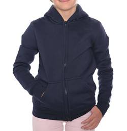 ROCK-IT Apparel® Kinder Kapuzenjacke Hoodie Kapuzen Sweaterjacke Pullover Zipper Hoody Größen 98-164 Farbe Navy Blau 110/116 von ROCK-IT Apparel