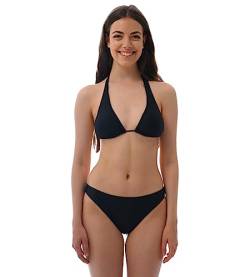 ROCK-IT Apparel Bikini Damen Set I Bikinioberteil Set mit Bikinihose I Triangel Bikini mit Push up Pads zum rausnehmen I Farbe Schwarz (Slip L - Top L) von ROCK-IT Apparel