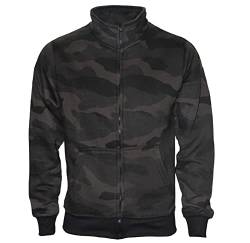 ROCK-IT Apparel I Sweatjacke Herren ohne Kapuze I Sweatshirt Herren mit Stehkragen und Reißverschluss [S-5XL] Premium Qualität mit Fleece-Innenseite I Dark Camouflage 3XL von ROCK-IT Apparel