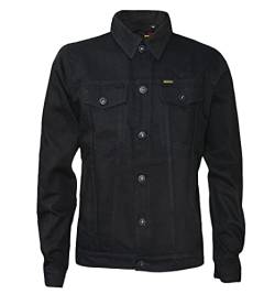 ROCK-IT Apparel Jeansjacke Herren langarm Männer Premium Denim Jacke Übergangsjacke Größen S-5XL Farbe Schwarz M von ROCK-IT Apparel