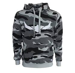 ROCK-IT Apparel Kapuzenpullover Herren Camouflage Kapuzensweater Urban Streetstyle Hoodie mit Kapuze und Fleece-Innenseite Hoody S-5XL RI1053 Camouflage grau S von ROCK-IT Apparel