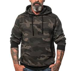 ROCK-IT Apparel Kapuzenpullover Herren Hoodie Workerhoodie Kapuzenpulli Sweatshirt Männer Hoody Größe XS-5XL hochwertig und sehr Soft Dark Camo XL von ROCK-IT Apparel