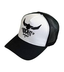 ROCK-IT Apparel Snapback Unisex Premium Trucker Cap 07" Baseball mesh Kappe Basecap Flat Bestickt mit Patch und 3D Logo von ROCK-IT Apparel