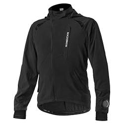 ROCKBROS Herren Fahrradjacke Elastisch Atmungsaktiv Laufjacke Softshelljacke Sommer/Herbst Jacke 3XL von ROCKBROS