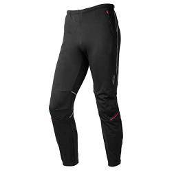 ROCKBROS NENK Lange Fahrradhose Herren Radhose Winter Warm Radsport Hose Bike Hose Winddicht Sporthose Laufhose M-4XL Schwarz von ROCKBROS