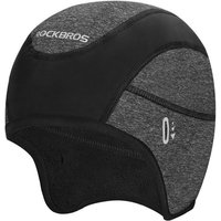 ROCKBROS Schirmmütze Fahrrad Mütze, Wintermütze mit Brille-Loch (Helm Unterziehmütze Winddicht für Radfahren, Skifahren, Laufen, Outdoor-Aktivitäten, für Damen und Herren, 1-St) von ROCKBROS