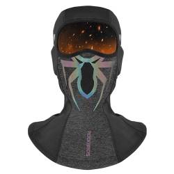 ROCKBROS Sturmhauben Motorrad Fahrrad Balaclava Skull Maske Winter Skimaske Warm Winddicht Ghost Maske Motorradfahren,Snowboarden Herren Damen für Radfahren Outdoor Sports von ROCKBROS