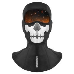 ROCKBROS Sturmhauben Motorrad Fahrrad Balaclava Skull Maske Winter Skimaske Warm Winddicht Ghost Maske Motorradfahren,Snowboarden Herren Damen für Radfahren Outdoor Sports von ROCKBROS